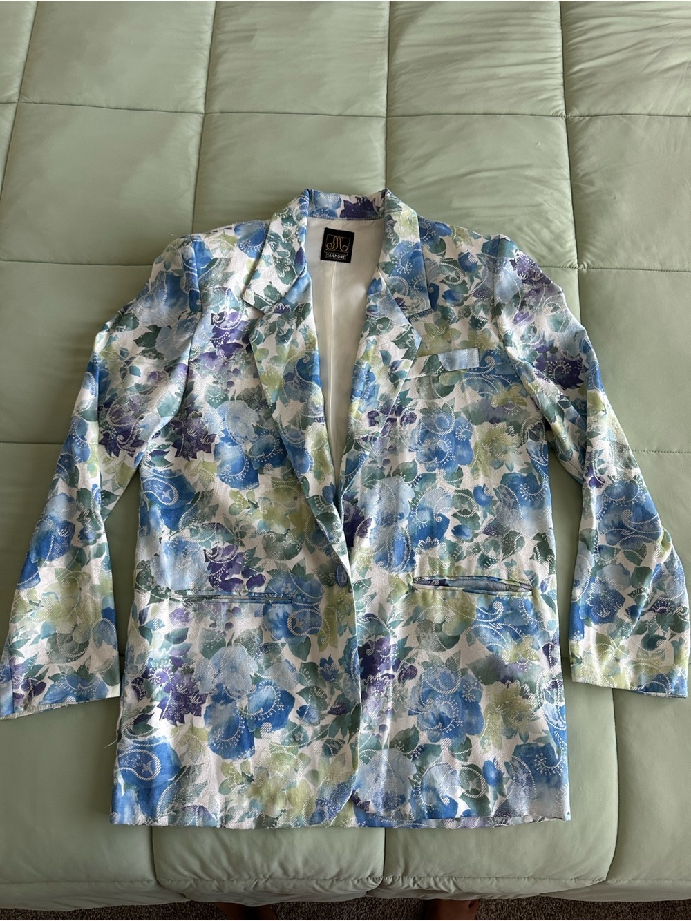 Vintage San Moire Floral Blazer
